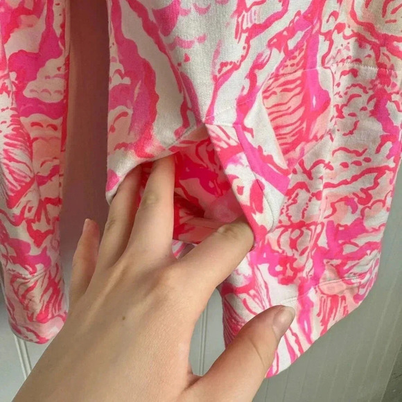 Lilly Pulitzer pink half zip long sleeve pullover jacket size XXS L38 - Picture 3 of 9
